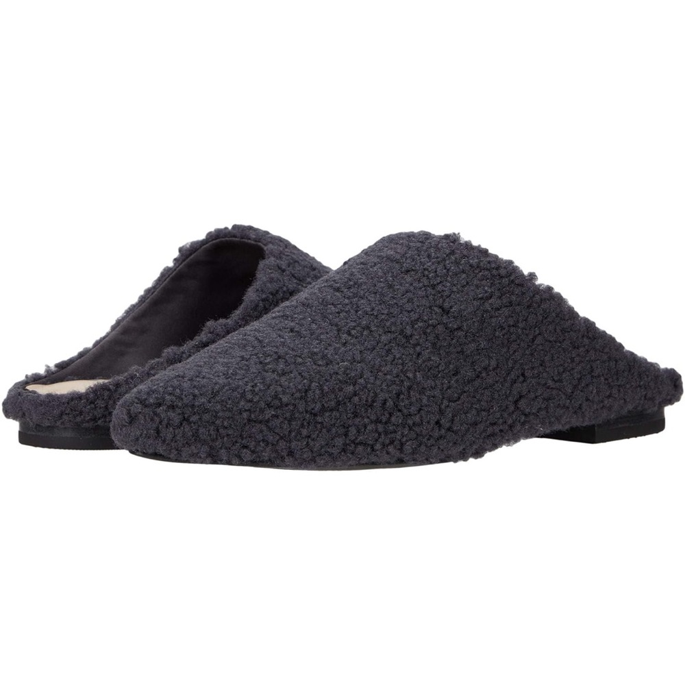 Faryl Farylrobin Madeline Flat faux fur dark‎ gray 7